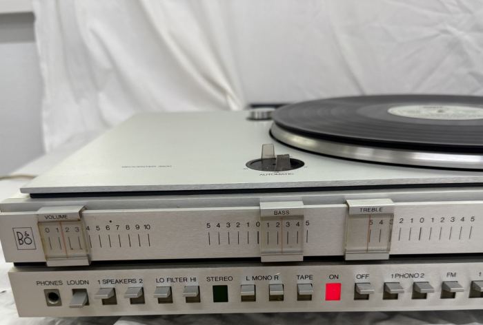 B&O Bang And Olufsen Beocenter 3500 Plattenspieler 1972 silber