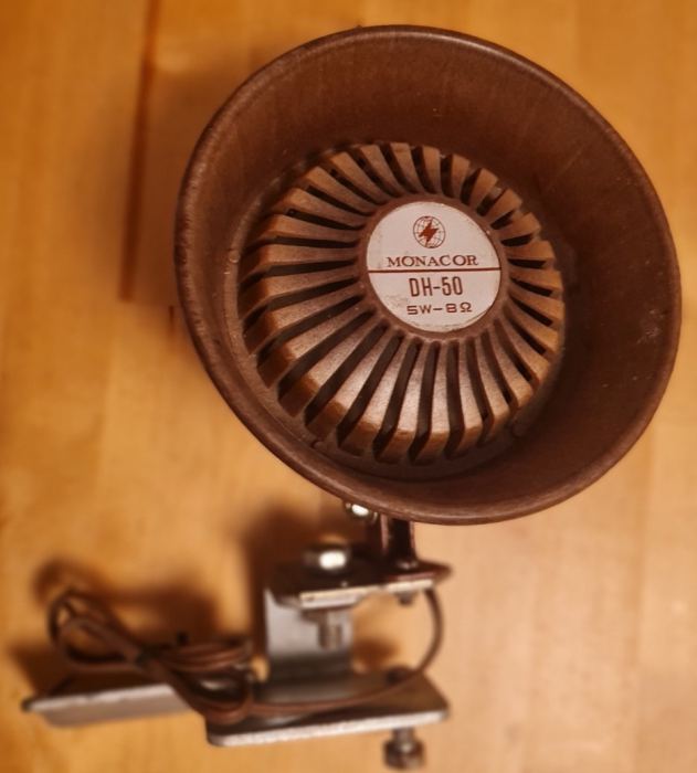 vintage Monacor DH-50 Bakelit Druckkammerlautsprecher Horn Lautsprecher Outdoor