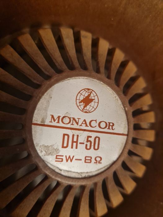 vintage Monacor DH-50 Bakelit Druckkammerlautsprecher Horn Lautsprecher Outdoor