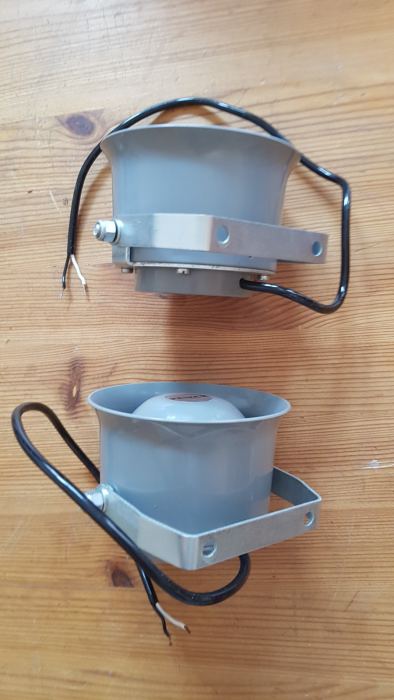 2xPeiker DHL 1 Druckkammerlautsprecher 8 Ohm 7/10W Horn Lautsprecher Vintage NOS