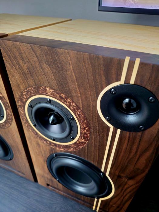 3-Wege HI-end HiFi Lautsprecher – Handgefertigt aus Edelhölzern