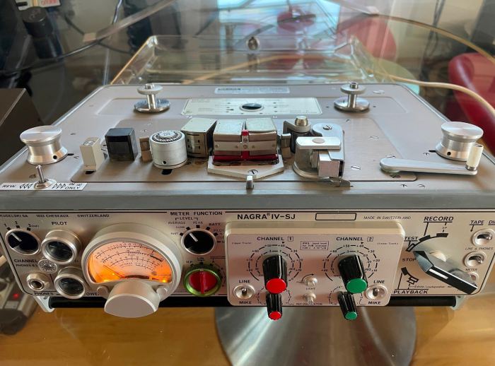 Tonbandmaschine NAGRA IV SJ   3Spur Recorder  Seriennummer  07   inkl. Netzteil