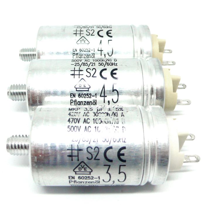 Hydra Motorkondensatoren Set Revox B77 PR99 A77 (1x 3,5μF + 2x 4,5μF) Capacitors
