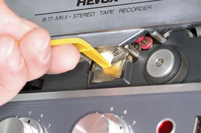 Nagra UHER Studer Reinigungsstäbchen Tonkopf Reinigung Set 4x Filz Bandmaschine