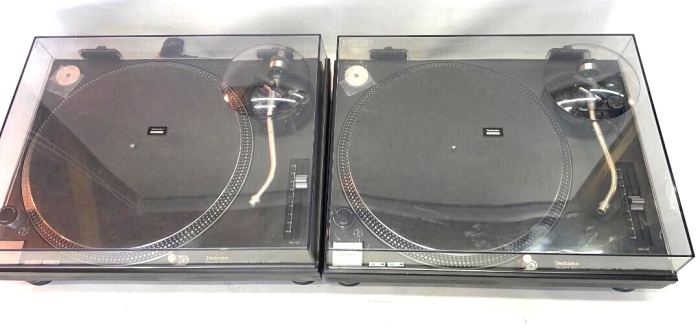 Technics SL-1200MK3 Paar Direct Drive DJ Plattenspieler schwarz