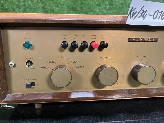 K+H Telewatt VS-71 Röhren Vollverstärker Tube Amplifier Woodcase Vintage HiFi