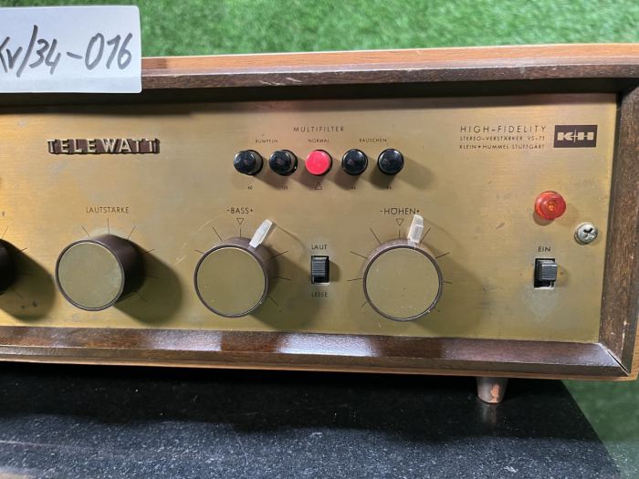 K+H Telewatt VS-71 Röhren Vollverstärker Tube Amplifier Woodcase Vintage HiFi
