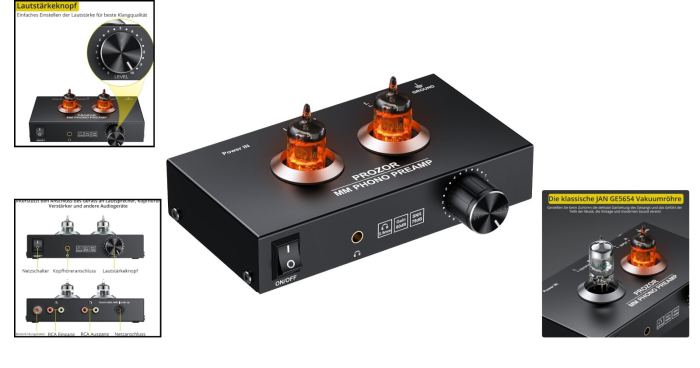 Vakuum Röhren Phonovorverstärker Röhrenverstärker JAN GE5654 HiFi Vintage Audio