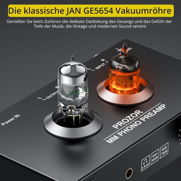 Vakuum Röhren Phonovorverstärker Röhrenverstärker JAN GE5654 HiFi Vintage Audio